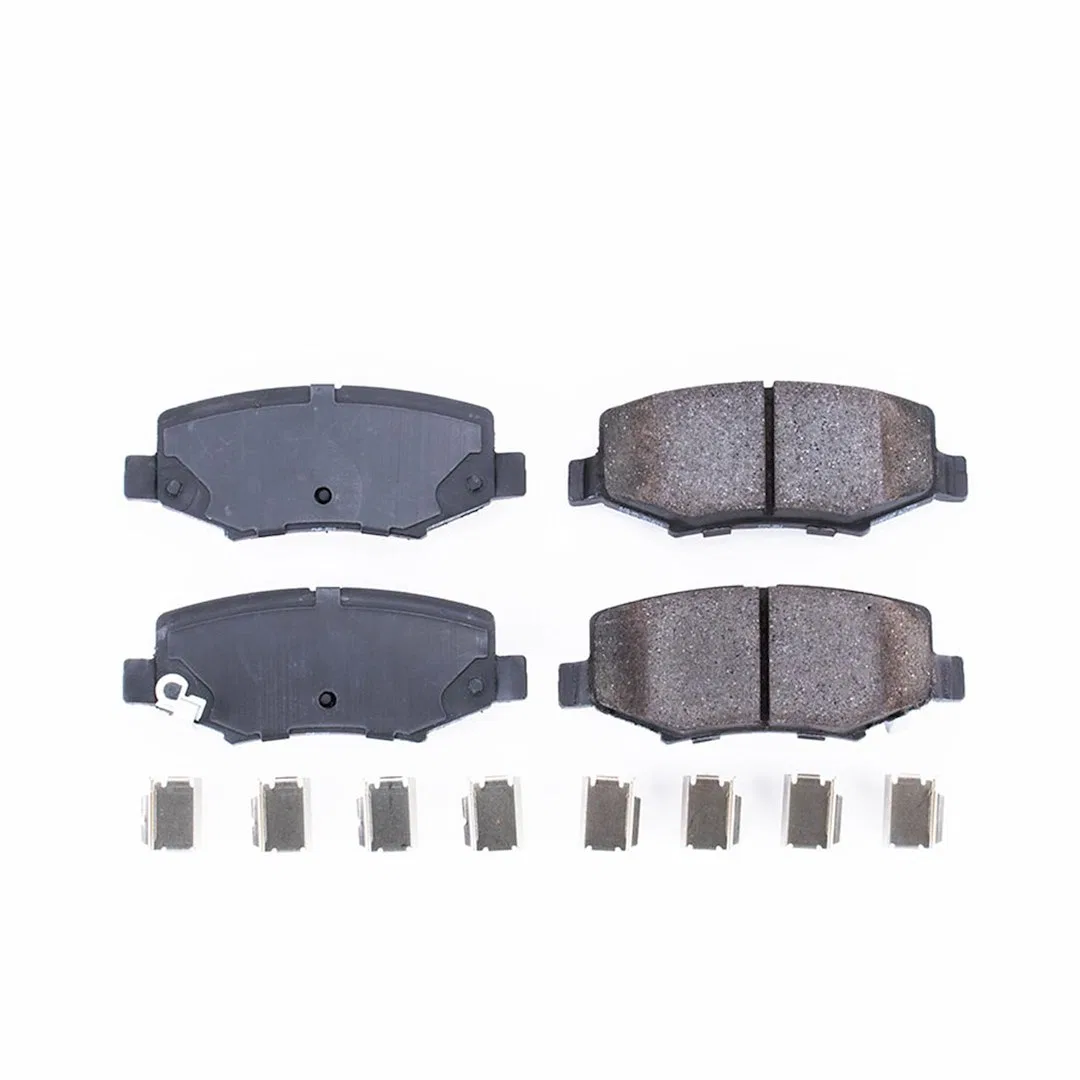 17-1274 – POWERSTOP Brake Pad, FMSI Number D1274 Ceramic Brake Pads Set Of 4 With Premium Stainless Steel Hardware